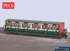 Pgr-621A Peco Narrow-Gauge Fr Long ’Bowsider’ Bogie-Carriage Early Preservation Livery #19