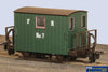 Pgr-Gr580A Peco Narrow-Gauge Gr-580A Oo-9 Fr Quarryman Coach Green Brake (Single Balcony) Oo9-Scale