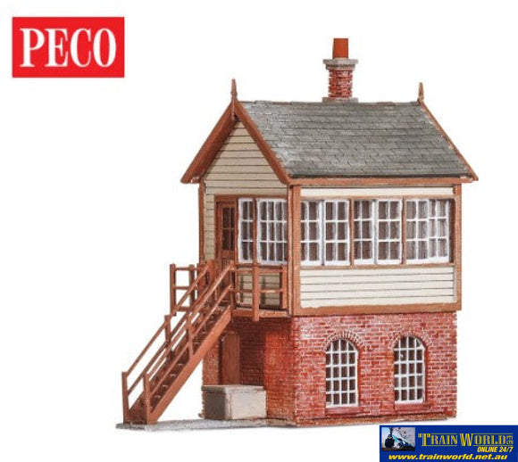 Plk-12100 Peco-Lineside (Kit) Gwr Signal Box (Footprint: 65Mm X 32Mm) Tt:120-Scale Structures