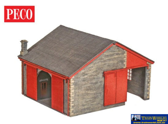 Plk-12102 Peco-Lineside (Kit) Gwr Goods Shed -Stone- (Footprint: 110Mm X 100Mm) Tt:120-Scale