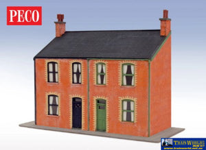 Plk-206 Peco-Lineside (Kit) Victorian Houses Semi-Detacted ’Low Relief Fronts’ (Footprint 158Mm