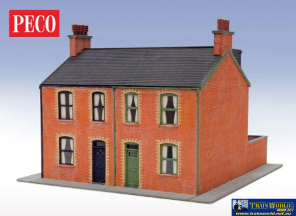 Plk-208 Peco-Lineside (Kit) Victorian Houses Semi-Detacted (Footprint 158Mm X 162Mm) Oo-Scale