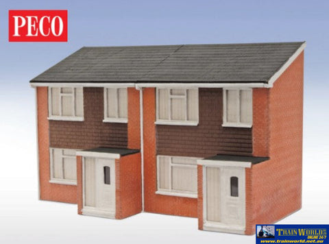 PLK-212 Peco-Lineside (Kit) 1960s Semi-Detatched House Fronts 138mm x 65mm (Footprint) OO-Scale Structures