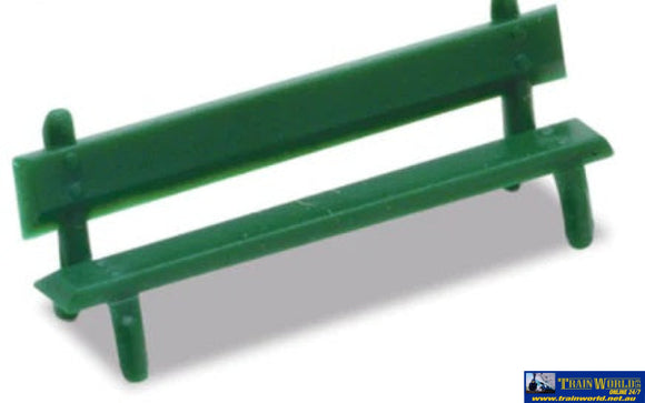 Plk-25 Peco-Lineside Platform-Seats Green (12-Pack) Oo-Scale Structures