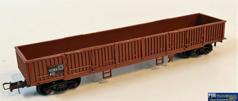 Plm-Pa603450 Freightline Vobx Gondola #450 Red Oxide Ho Scale Rolling Stock