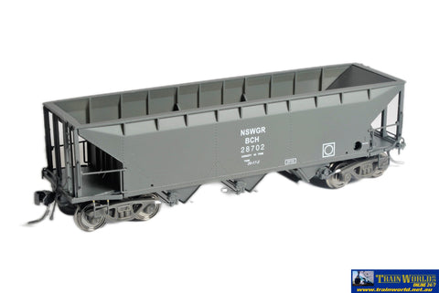 Plm-Pc100B Powerline Bch Bogie Coal Hopper #28702 Nswgr Dark-Grey Ho Scale Rolling Stock