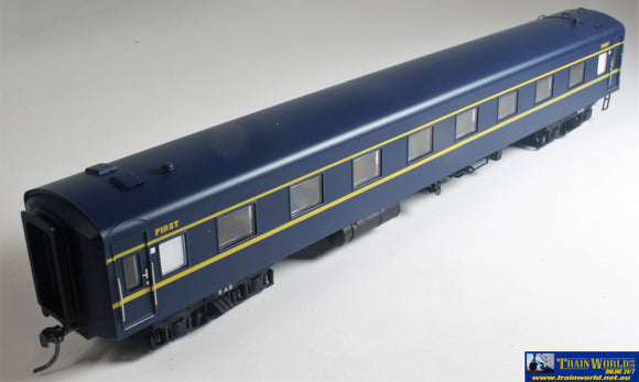 Plm-Pc408A Powerline S-Type Carriage (Broad Gauge) #9As First-Class Vr Blue/gold Art-Deco Ho Scale