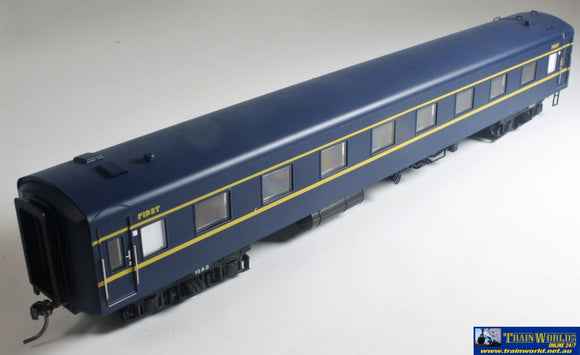 Plm-Pc408E Powerline S-Type Carriage (Broad Gauge) #15As First-Class Vr Blue/gold Art-Deco Ho Scale