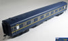 Plm-Pc408E Powerline S-Type Carriage (Broad Gauge) #15As First-Class Vr Blue/gold Art-Deco Ho Scale