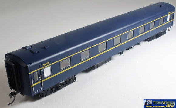 Plm-Pc408F Powerline S-Type Carriage (Broad Gauge) #16As First-Class Vr Blue/gold Art-Deco Ho Scale