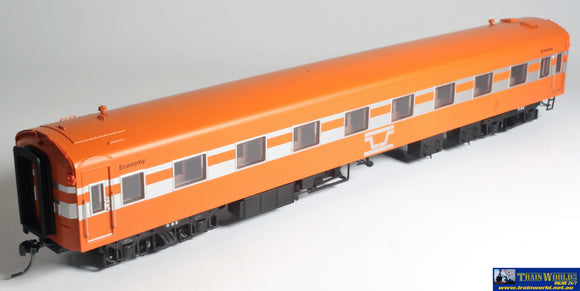 Plm-Pc441B Powerline S-Type Carriage (Broad Gauge) #9Bs Vr Teacup Tangerine (Silver-Ribbons) Ho