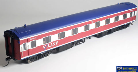 Plm-Pc475A Powerline S-Type Carriage (Broad Gauge) #215Bs V/line Pass-Corp Maroon/white/blue Ho