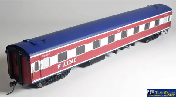 Plm-Pc475B Powerline S-Type Carriage (Broad Gauge) #216Bs V/line Pass-Corp Maroon/white/blue Ho