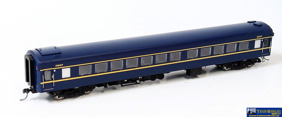 Plm-Pc500I Powerline Z-Type Carriage (Broad Gauge) #12Az First-Class Vr Blue/gold Art-Deco Ho Scale