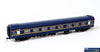 Plm-Pc501A Powerline Z-Type Carriage (Broad Gauge) #4Bz Second-Class Vr Blue/gold Art-Deco Ho Scale