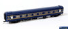 Plm-Pc501B Powerline Z-Type Carriage (Broad Gauge) #5Bz Second-Class Vr Blue/gold Art-Deco Ho Scale