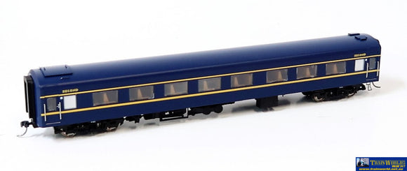 Plm-Pc501F Powerline Z-Type Carriage (Broad Gauge) #9Bz Second-Class Vr Blue/gold Art-Deco Ho Scale