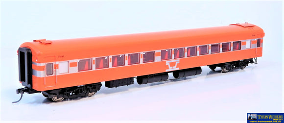 Plm-Pc504 Powerline Z-Type Carriage #260Vbk First-Class Vicrail Tangerine/silver Ho Scale Rolling