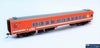 Plm-Pc515A Powerline Z-Type Carriage #255Acz First-Class V/line Tangerine With Green/white-Stripes