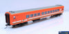 Plm-Pc515C Powerline Z-Type Carriage #257Acz First-Class V/line Tangerine With Green/white-Stripes