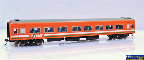 Plm-Pc525A Powerline Z-Type Carriage #271Bzs Economy-Class V/line Tangerine With Green/white-Stripes
