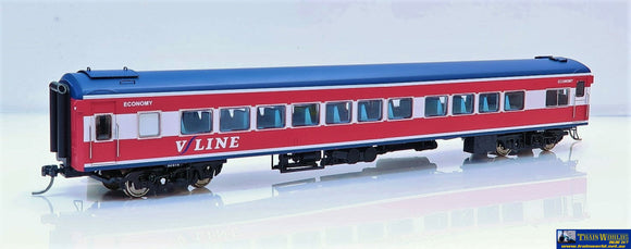 Plm-Pc526A Powerline Z-Type Carriage #263Btn Economy-Class V/line Pass Corp Mk.1 Maroon/red/blue Ho