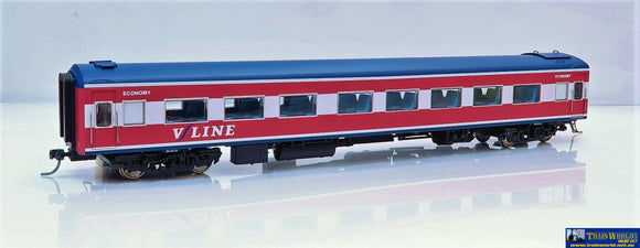 Plm-Pc526C Powerline Z-Type Carriage #264Btn Economy-Class V/line Pass Corp Mk.1 Maroon/red/blue Ho