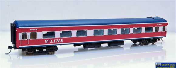 Plm-Pc527B Powerline Z-Type Carriage #274Bzn Economy-Class V/line Pass Corp Mk.1 Maroon/red/blue Ho