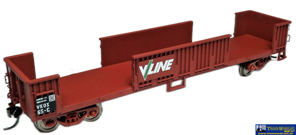 Plm-Pd610B65 Powerline Vkox Slab Steel Bogie Open Wagon (No Doors) #Vkox 65C V/Line Ho Scale