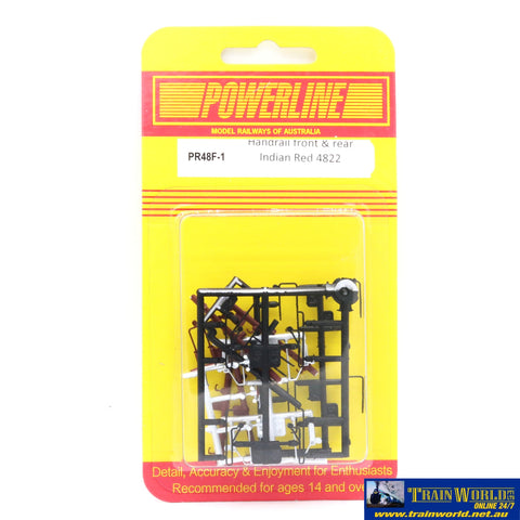 PLM-PR48F1 48 Class Handrail Front & Rear Indian Red (4822) HO Scale. - Part