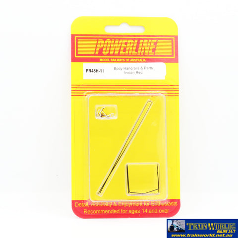 PLM-PR48H1 48 Class Body Handrails & Parts Indian Red Livery HO Scale. - Part