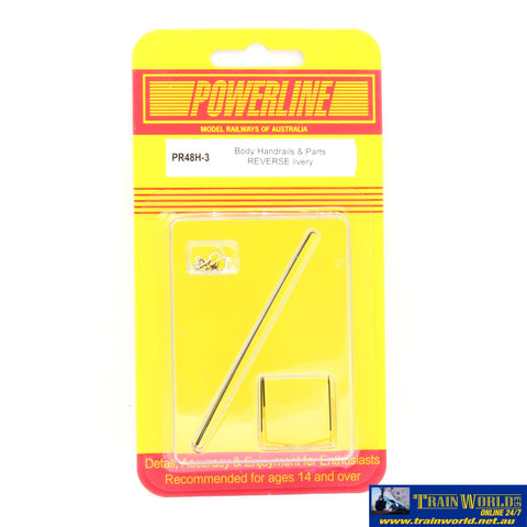 PLM-PR48H3 48 Class Body Handrails & Parts Reverse Livery HO Scale. - Part