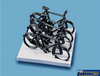 PMS 5055 Model Scene Cycles and Stand OO Scale Part