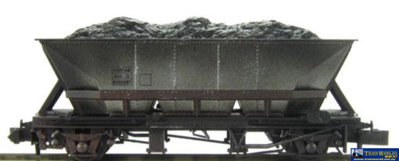 Pnr-300W Peco Br Hha Coal-Hopper #Mga B350973 With Bauxite-Cradle (Era-8) -Weathered- N-Scale 1:148