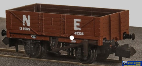 Pnr-5001E Peco Lner 12T 5-Plank Open-Wagon 9 W/B #43326 Light-Grey (Era-3) N-Scale 1:148 Rolling