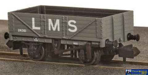 Pnr-5003M Peco Lms 10T 5-Plank Open-Wagon 9 W/B #24361 Grey (Era-3) N-Scale 1:148 Rolling Stock