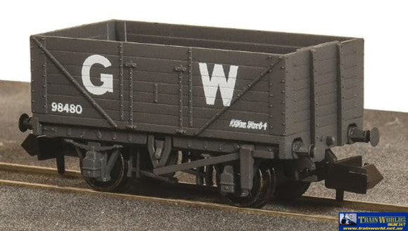 Pnr-7000W Peco Gwr 10T 7-Plank Open-Wagon 9W/B #98480 Dark-Grey (Era-3) N-Scale 1:148 Rolling Stock