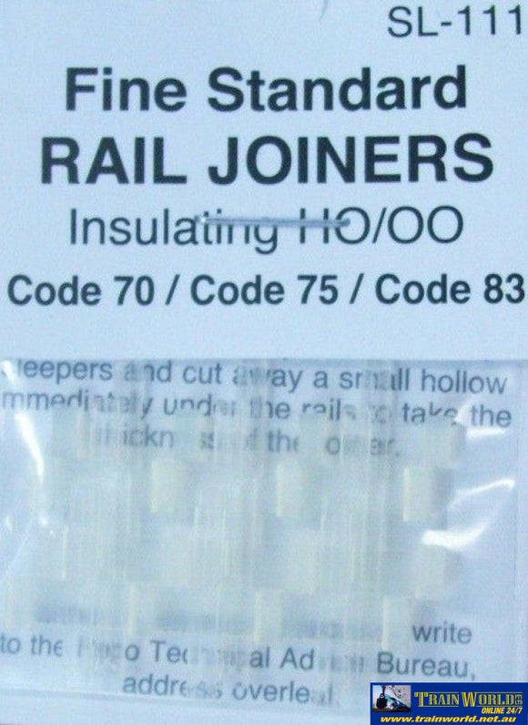 Psl-111 Peco Code-83/75/70 (Oo/ho; Ho; Hom & Hon3) Rail-Joiners (Plastic) 12-Pack Track/accessories