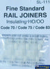 Psl-111 Peco Code-83/75/70 (Oo/ho; Ho; Hom & Hon3) Rail-Joiners (Plastic) 12-Pack Track/accessories