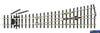 Psl-1552 Peco Streamline Hon3 Code-70 Medium-Radius (762Mm) Left-Hand Turnout (Unifrog) 163Mm Length