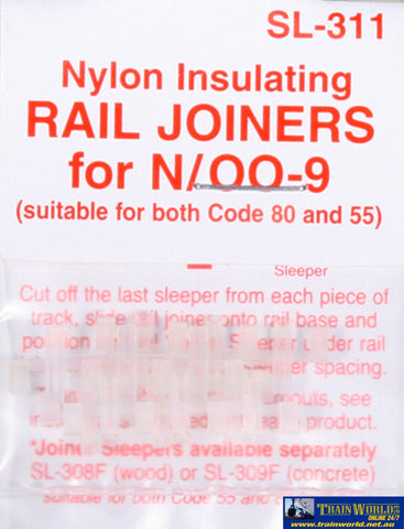 Psl-311 Peco Code-80/55 (N-Gauge & Oo-9/hoe) Rail-Joiners (Plastic) 12-Pack Track/accessories