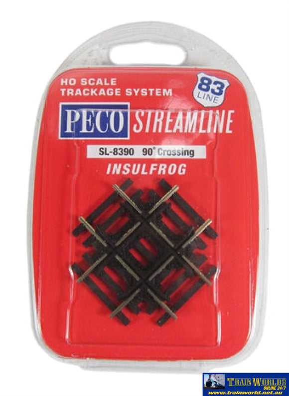 Psl-8390 Peco Streamline Ho Code-83 90° Crossing (Insulfrog) 50.8Mm Length Track/accessories