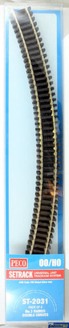 Pst-2031 Peco Setrack Ho/oo Code-100 Track Pack No.3 Radius (505Mm) Double-Curves (Pst-231 X4)