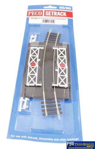 Pst-263 Peco Setrack Ho/oo Code-100 No.3 Radius (505Mm) Curved Level-Crossing Track/accessories