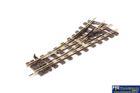 Pst-406 Peco Setrack Oo-9/hoe Code-80 (228Mm Radius) Left-Hand Turnout (Insulfrog) 87Mm Length