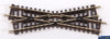 Pst-50 Peco Setrack N Gauge Code-80 Right-Hand Short-Crossing (Insulfrog) 87Mm Length