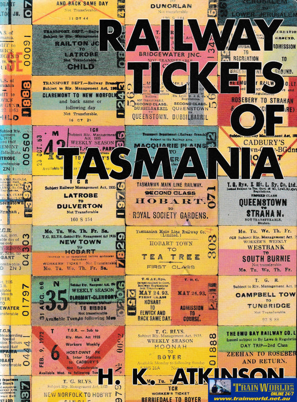 Railway Tickets Of Tasmania -Used- (Ubta-0341S) Reference