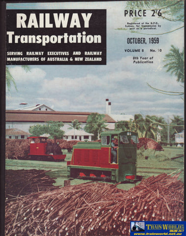 Railway Transportation Magazines 1959 -Used- (M-Rt-1959) Reference