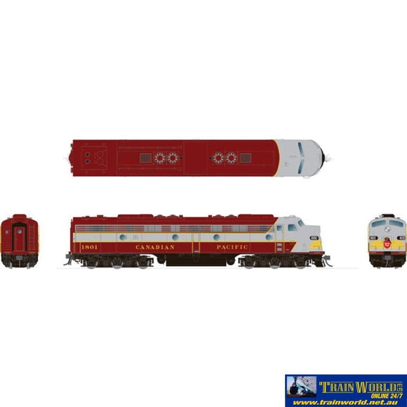 Rap-028512 Rapido Ho Emd E8A (Dc/Dcc/Sound): Canadian Pacific - Block Scheme: #1800 Locomotive