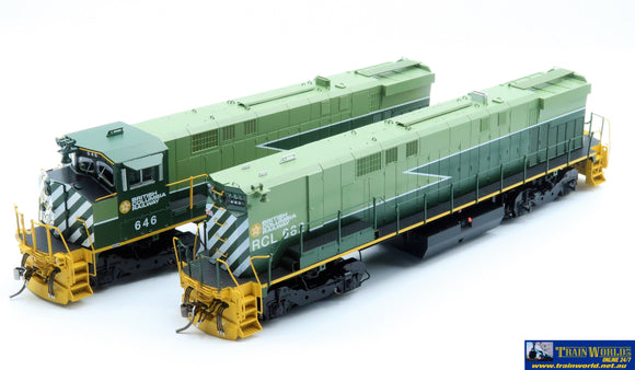 Rap - 033028 Rapido M420A/B Bcr Green - Lightning Stripe Scheme #646/682 Dcc - Ready Locomotive